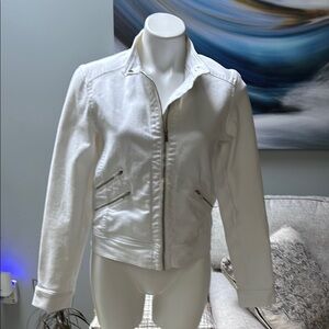 Banana Republic Women's White denim Jacket